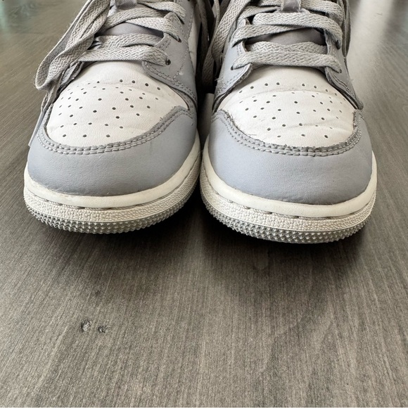 Nike Air Jordan Mid blue gray white sneakers shoes size women 7 or Y5.5 - Picture 4 of 12